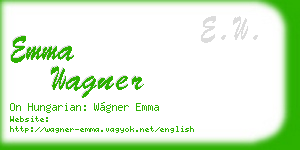 emma wagner business card